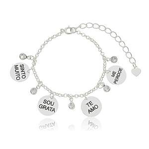 Pulseira Ho’oponopono banhado a Prata 950
