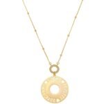Colar Sonhe, Acredite, Realize com Zircônias Banhado a ouro 18k