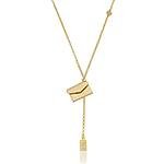 Colar Envelope Zircônias Banhado a ouro 18k