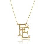 Colar Fé Cravejado com Zircônias Banhado a ouro 18k