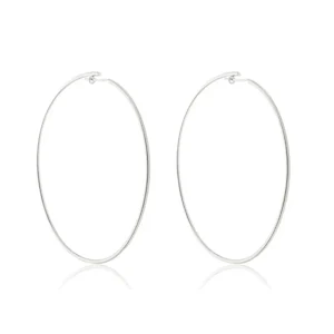 Brinco Argola Grande banhado a prata 950