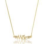 Colar Mãe com Corações Cravejados com Zircônias Banhado a ouro 18k