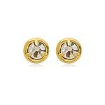 Brinco Ponto de Luz Zircônia banhado a ouro 18 K