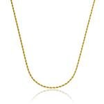 Colar Elos Cordão Baiano Banhado a ouro 18k