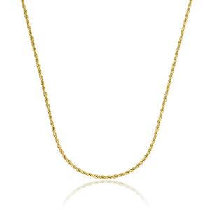 Colar Elos Cordão Baiano Banhado a ouro 18k