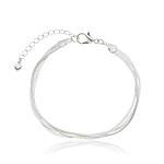 Pulseira Fitas banhada a prata 950
