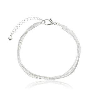 Pulseira Fitas banhada a prata 950