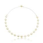 Colar Choker Pérolas Banhado a ouro 18k