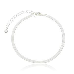 Pulseira Fita Grossa banhada a prata 950