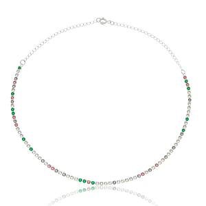 Colar Choker Riviera Banhado a Prata 950