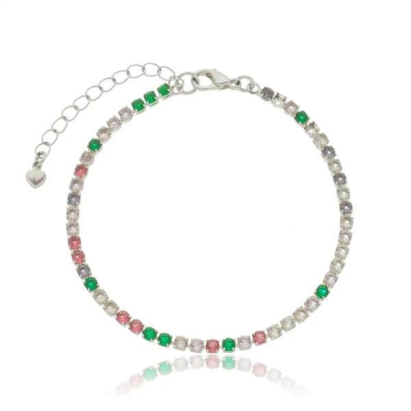 Pulseira Riviera banhada a prata 950