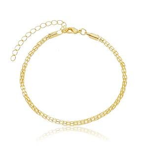 Pulseira Lisa banhada a ouro 18k