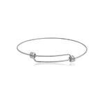 Pulseira Bracelete Delicado para Berloques banhada a prata 950