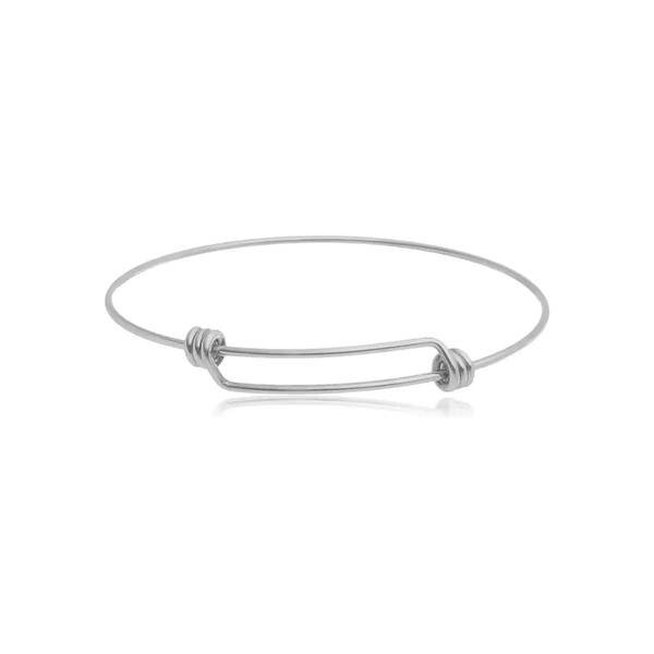 Pulseira Bracelete Delicado para Berloques banhada a prata 950