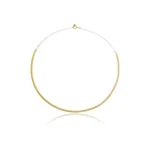 Colar Choker Fita Banhado a ouro 18k