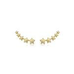 Brinco Earcuff Estrelas banhado a Ouro 18k